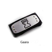 Load image into Gallery viewer, Naruto Headband Anime Cosplay PU Cool Headwear Pain Gaara Orochimaru Itachi Uchiha Sasuke Kakashi forehead protective Adult Toys