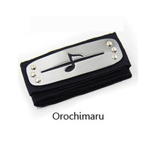 Load image into Gallery viewer, Naruto Headband Anime Cosplay PU Cool Headwear Pain Gaara Orochimaru Itachi Uchiha Sasuke Kakashi forehead protective Adult Toys