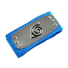 Load image into Gallery viewer, Naruto Headband Anime Cosplay PU Cool Headwear Pain Gaara Orochimaru Itachi Uchiha Sasuke Kakashi forehead protective Adult Toys