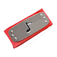 Load image into Gallery viewer, Naruto Headband Anime Cosplay PU Cool Headwear Pain Gaara Orochimaru Itachi Uchiha Sasuke Kakashi forehead protective Adult Toys