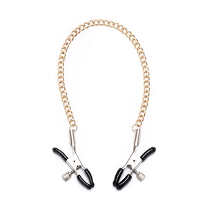 1 Pair Metal Bell Nipple Clamps With Chain Clips Flirting Teasing Sex Flirt Bondage Kit Slave Bdsm Exotic Accessories