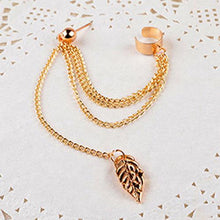 画像をギャラリービューアに読み込む, 1pcs Earrings Jewelry Fashion Personality Metal Ear Clip Leaf Tassel Earrings For Women Gift Pendientes Ear Cuff Caught In Cuffs