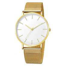 Load image into Gallery viewer, Minimalist Men Fashion Ultra Thin Watches Simple Men Business Stainless Steel Mesh Belt Quartz Watch Relogio Masculino