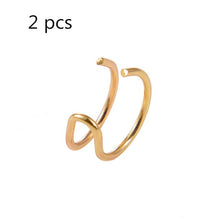 画像をギャラリービューアに読み込む, 5Pcs/Set Ear Cuff Gold Leaves Non-Piercing Ear Clips Fake Cartilage Earring Jewelry For Women Men