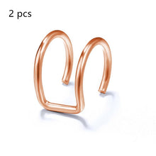 画像をギャラリービューアに読み込む, 5Pcs/Set Ear Cuff Gold Leaves Non-Piercing Ear Clips Fake Cartilage Earring Jewelry For Women Men