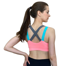 Load image into Gallery viewer, Sexy Sports Bra Top for Fitness Women Push Up Cross Straps Yoga Running Gym Femme Active Wear Padded Underwear Crop Tops Female