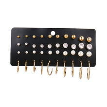 画像をギャラリービューアに読み込む, EN 12 Pairs Flower Women&#39;S Earrings Set Pearl Crystal Stud Earrings Boho Geometric Tassel Earrings For Women 2020 Jewelry Gift
