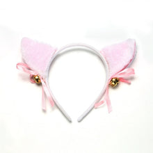 画像をギャラリービューアに読み込む, 6 Colors Beautiful Masquerade Halloween Cat Ears Cosplay Cat Ear Anime Party Costume Bow Tie Bell Headwear Headband Anime