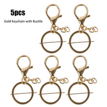 Load image into Gallery viewer, Silver Plated Metal Blank Keyring Keychain Split Ring Keyfob Key Holder Rings Women Men DIY Key Chains Accessories