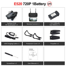 Load image into Gallery viewer, Eachine E520S RC Quadcopter Drone Helicopter with 4K Profesional HD Camera 5G WIFI FPV Racing GPS Wide Angle Foldable Toys RTF