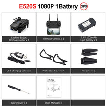 Load image into Gallery viewer, Eachine E520S RC Quadcopter Drone Helicopter with 4K Profesional HD Camera 5G WIFI FPV Racing GPS Wide Angle Foldable Toys RTF
