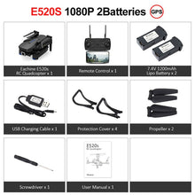 Load image into Gallery viewer, Eachine E520S RC Quadcopter Drone Helicopter with 4K Profesional HD Camera 5G WIFI FPV Racing GPS Wide Angle Foldable Toys RTF