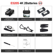 Load image into Gallery viewer, Eachine E520S RC Quadcopter Drone Helicopter with 4K Profesional HD Camera 5G WIFI FPV Racing GPS Wide Angle Foldable Toys RTF