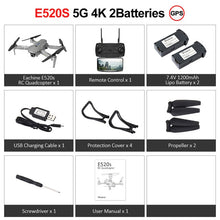 Load image into Gallery viewer, Eachine E520S RC Quadcopter Drone Helicopter with 4K Profesional HD Camera 5G WIFI FPV Racing GPS Wide Angle Foldable Toys RTF