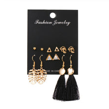 画像をギャラリービューアに読み込む, EN 12 Pairs Flower Women&#39;S Earrings Set Pearl Crystal Stud Earrings Boho Geometric Tassel Earrings For Women 2020 Jewelry Gift