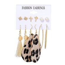 画像をギャラリービューアに読み込む, EN 12 Pairs Flower Women&#39;S Earrings Set Pearl Crystal Stud Earrings Boho Geometric Tassel Earrings For Women 2020 Jewelry Gift